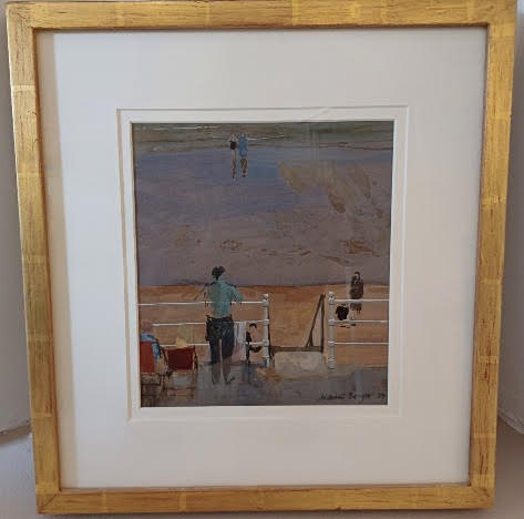 Beach Front Scene. 1959 by William Bowyer